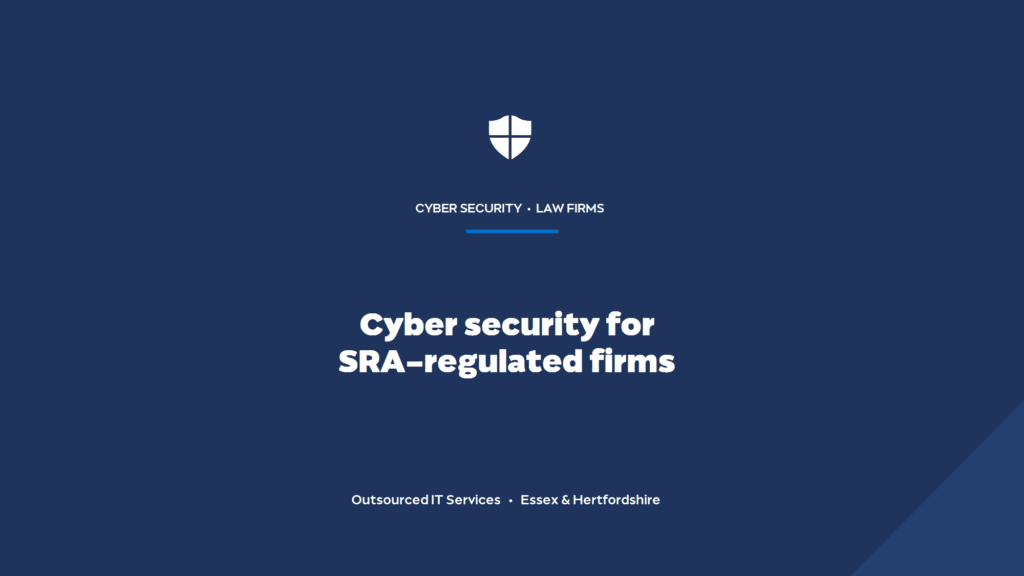 What cyber security do SRA-regulated law firms need to stay compliant?