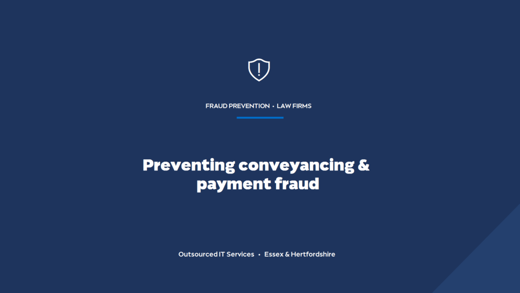 How can a law firm prevent conveyancing fraud and payment-redirection scams?