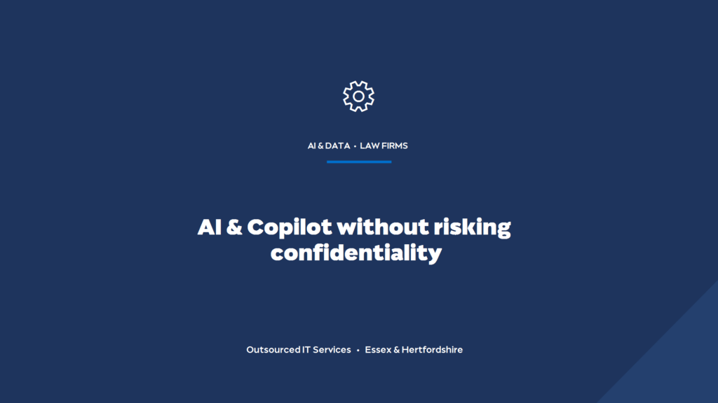 Can a law firm use AI and Microsoft Copilot without risking client confidentiality?