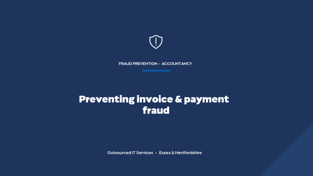 How can an accountancy firm prevent invoice and payment-redirection fraud?