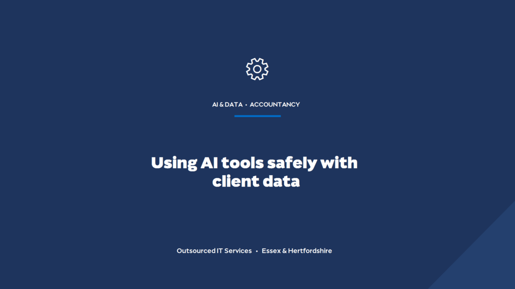 Can accountants use AI tools safely with client data?