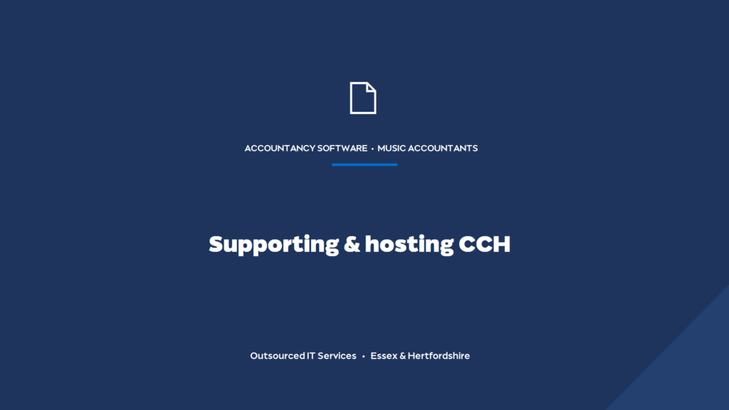 Can you support and host CCH for a London accountancy practice?