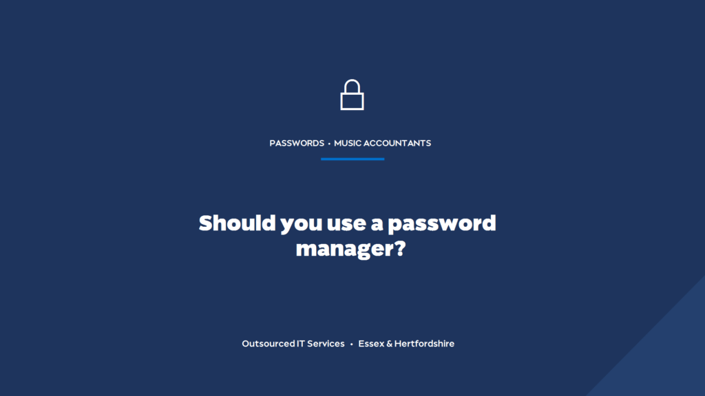 Should your accountancy firm use a password manager?