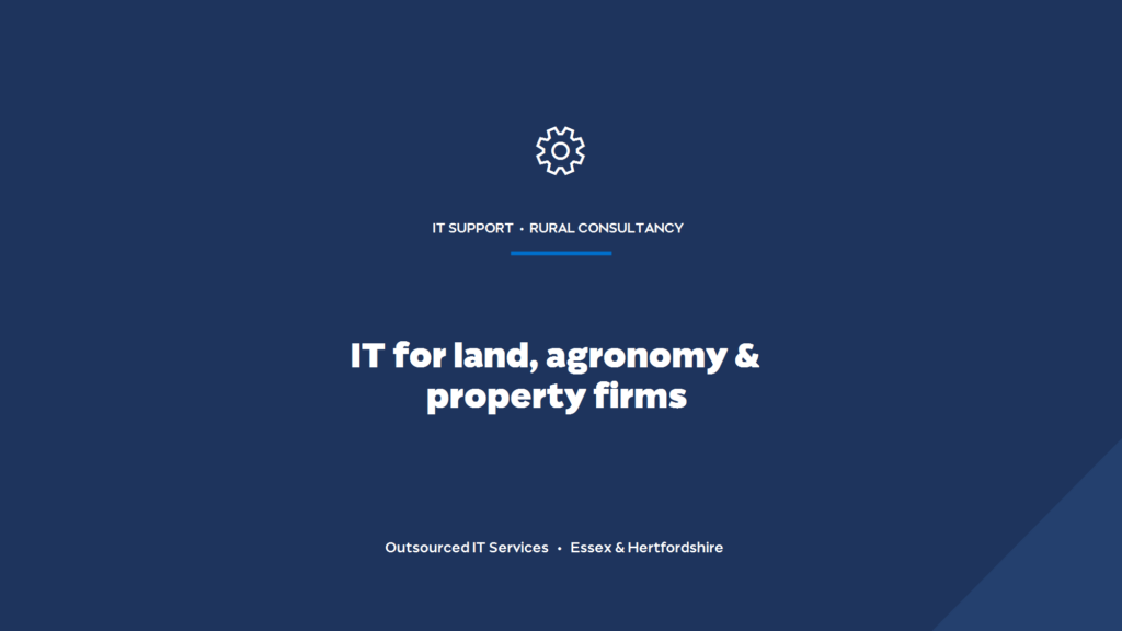 What IT support do rural land, agronomy and property consultancies need?