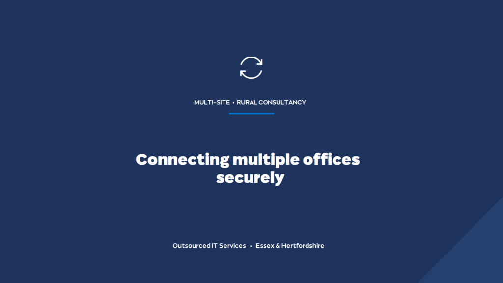 How should a multi-office rural consultancy connect its offices securely?