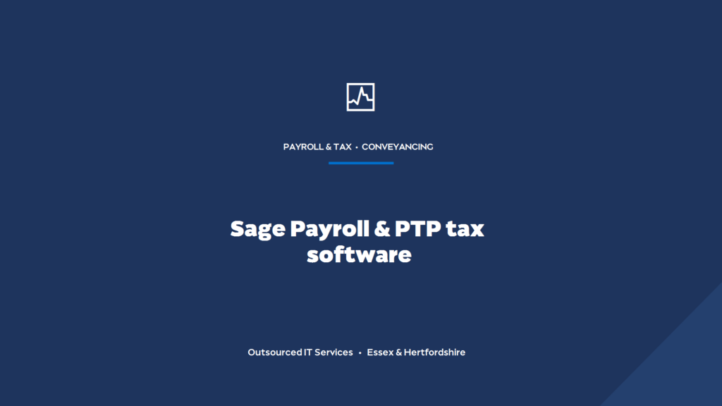 How do you support Sage Payroll and PTP tax software in a law firm?