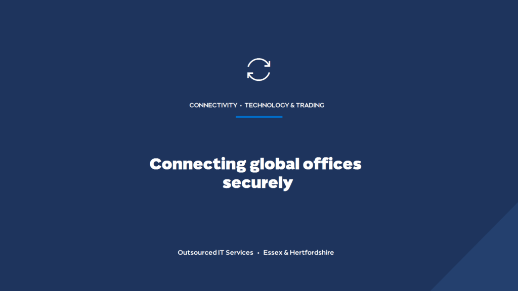 How should a company with global offices connect them securely?