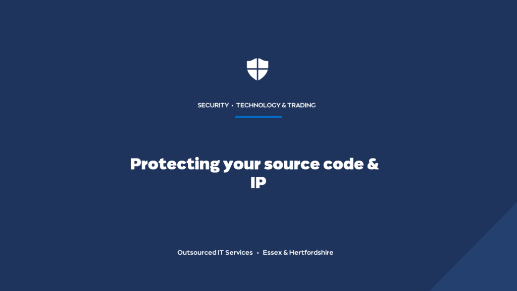 What cyber security does a software company need to protect its source code and IP?