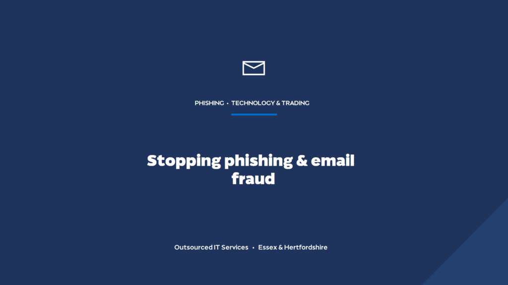 How do you stop phishing and email fraud at a financial firm?