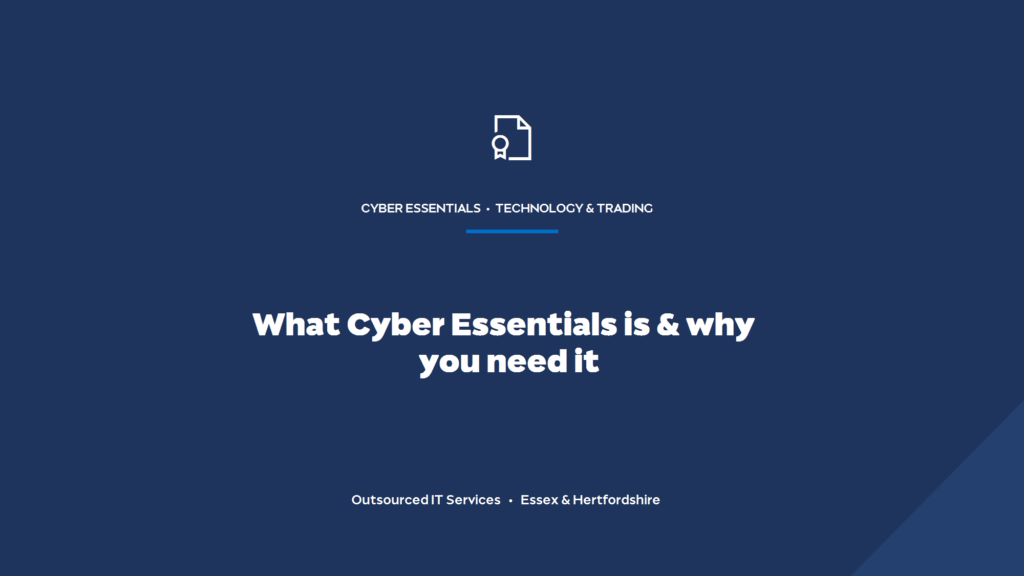 What is Cyber Essentials and why do tech suppliers need it?