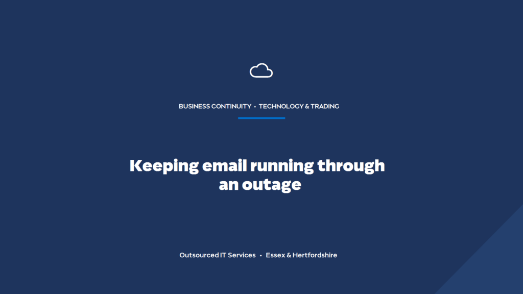 How do you keep Microsoft 365 and email running through an outage?