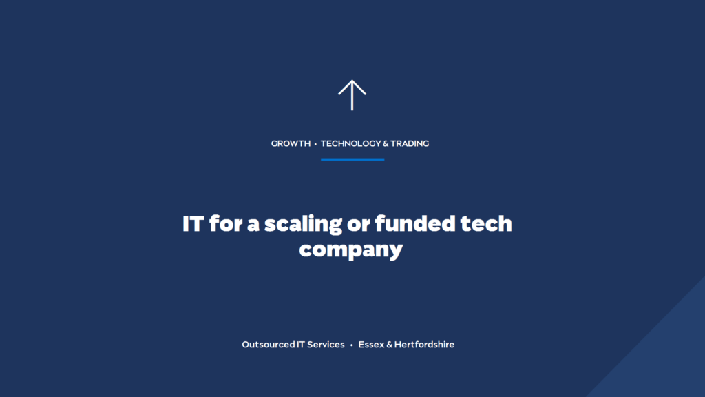 What IT does a scaling or funded tech company need?