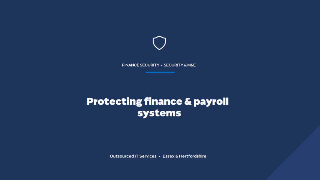 How do you protect a contractor's finance and payroll systems?