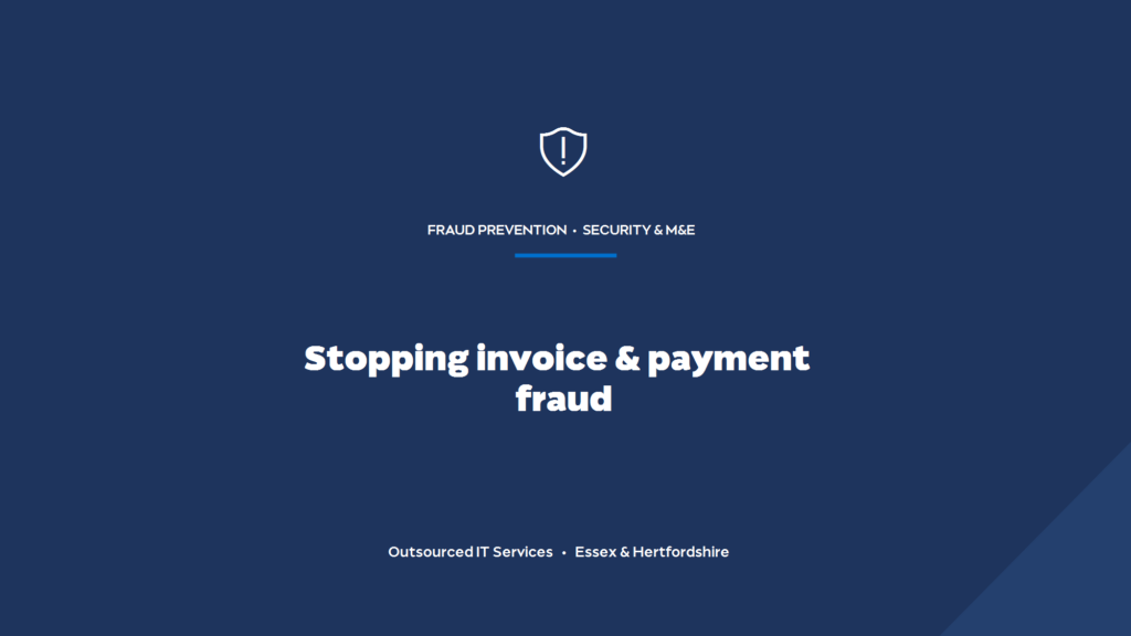 How do you stop email fraud and invoice scams on a construction project?