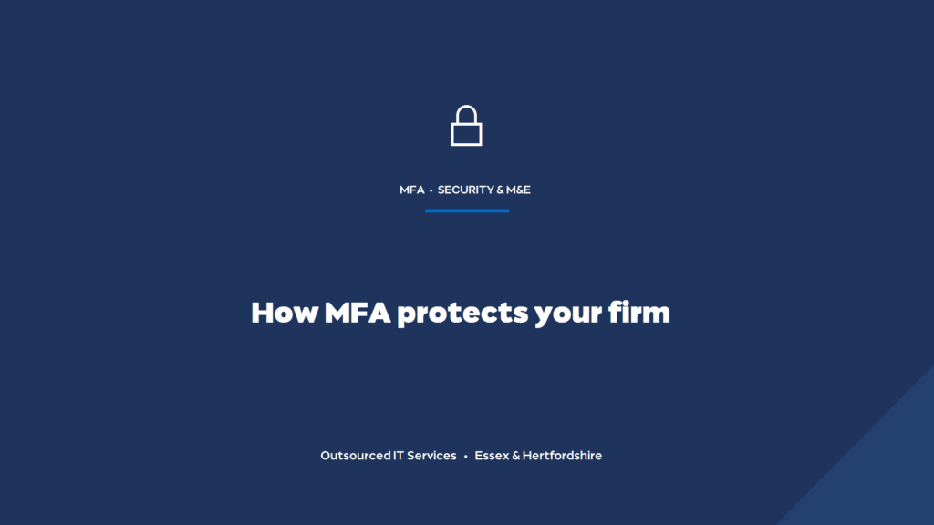 How does MFA protect a contractor's Microsoft 365 and hosted desktops?