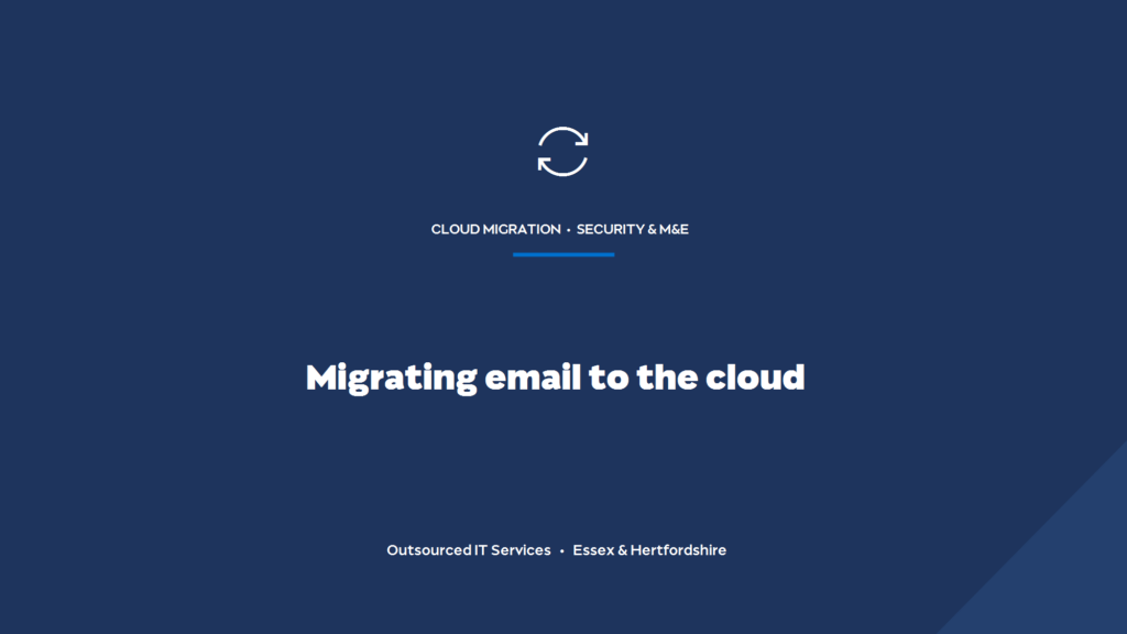 How do you migrate a contractor's email to the cloud without disruption?