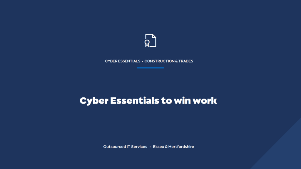 Do construction firms need Cyber Essentials to win work?
