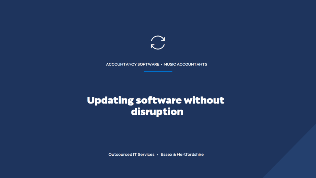How do you keep accountancy software updated without disruption?