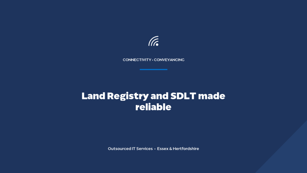 How do you keep the Land Registry portal and SDLT submissions reliable for conveyancing solicitors?