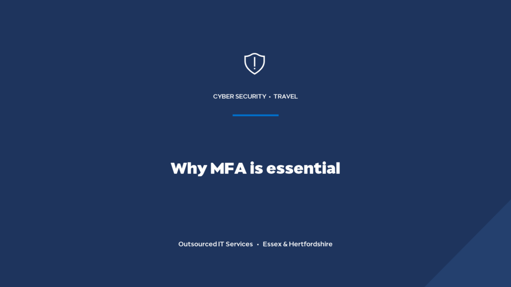 Why is multi-factor authentication essential for a travel agency?