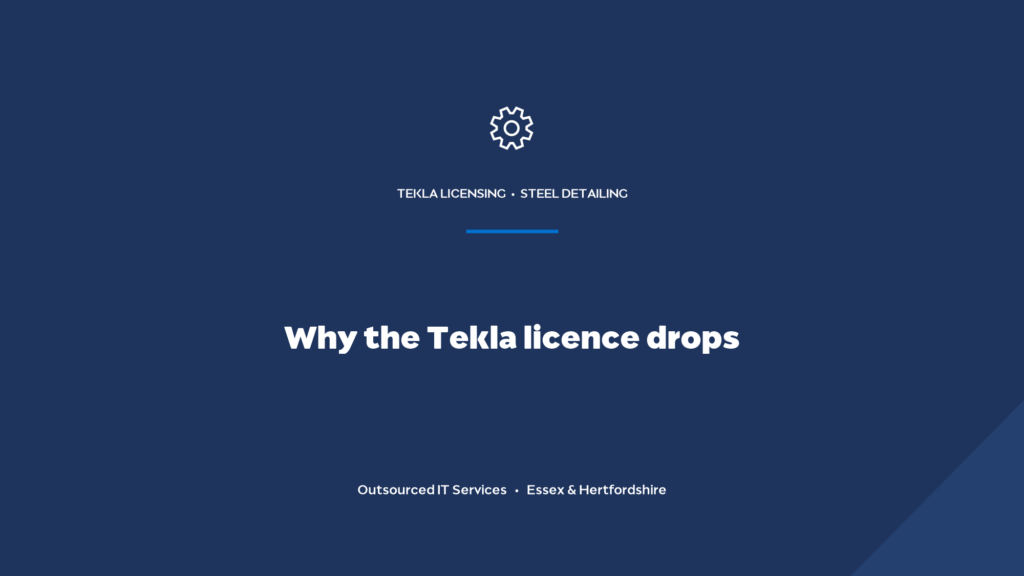 Why does our Tekla licence service keep going down, and how do we stop it?