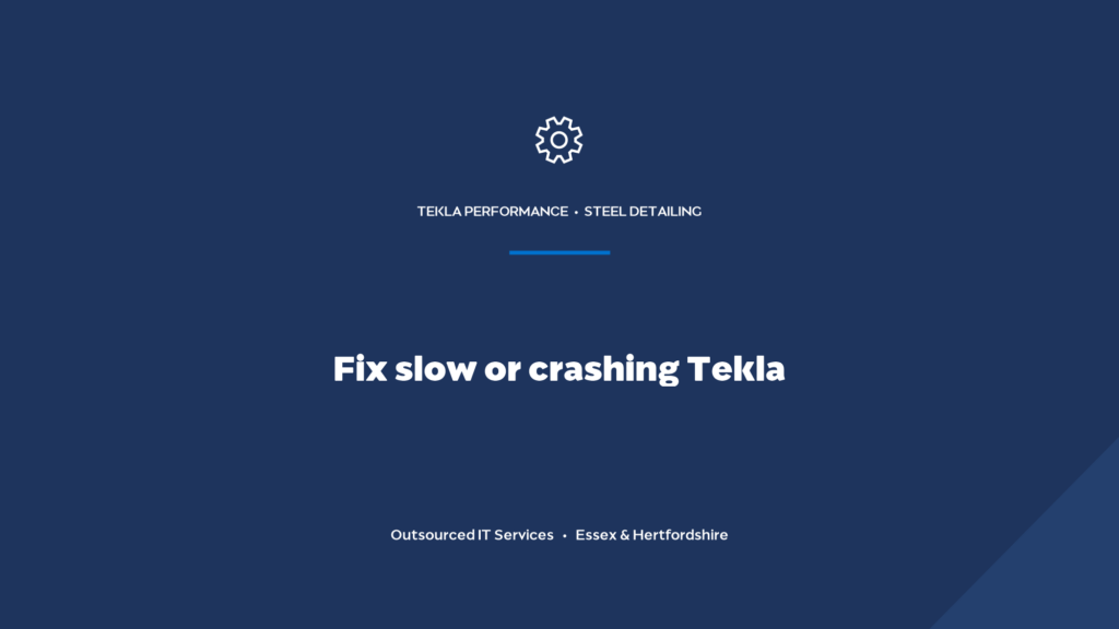 Why is Tekla slow or crashing on large models, and how do you fix it?