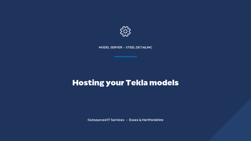 How should a detailing firm host its shared Tekla models and file server?