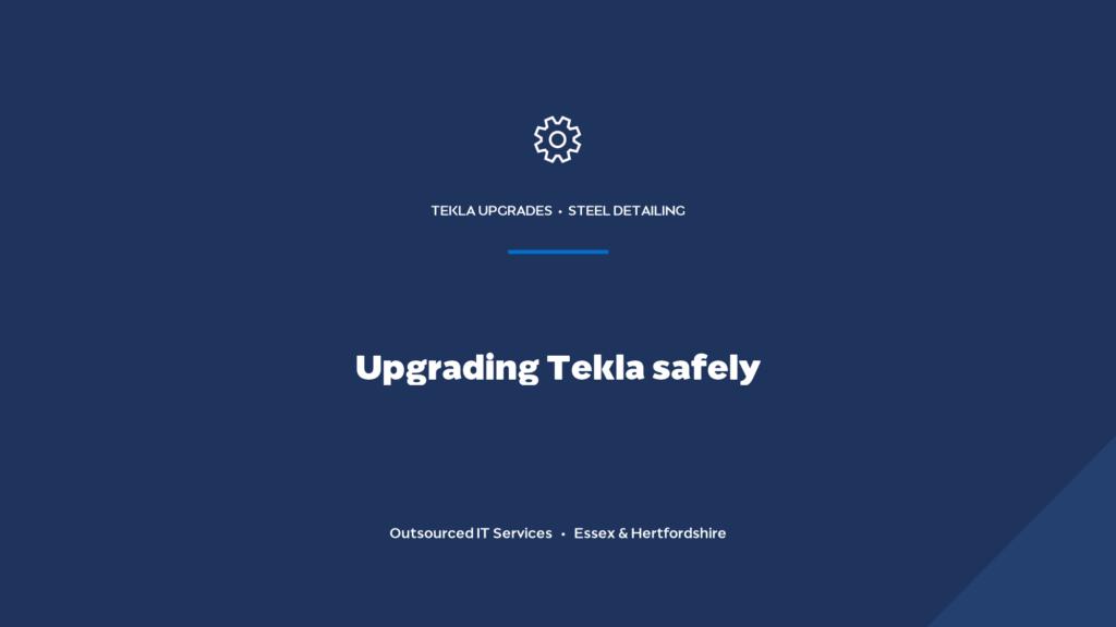How do you upgrade Tekla versions and service packs without disruption?