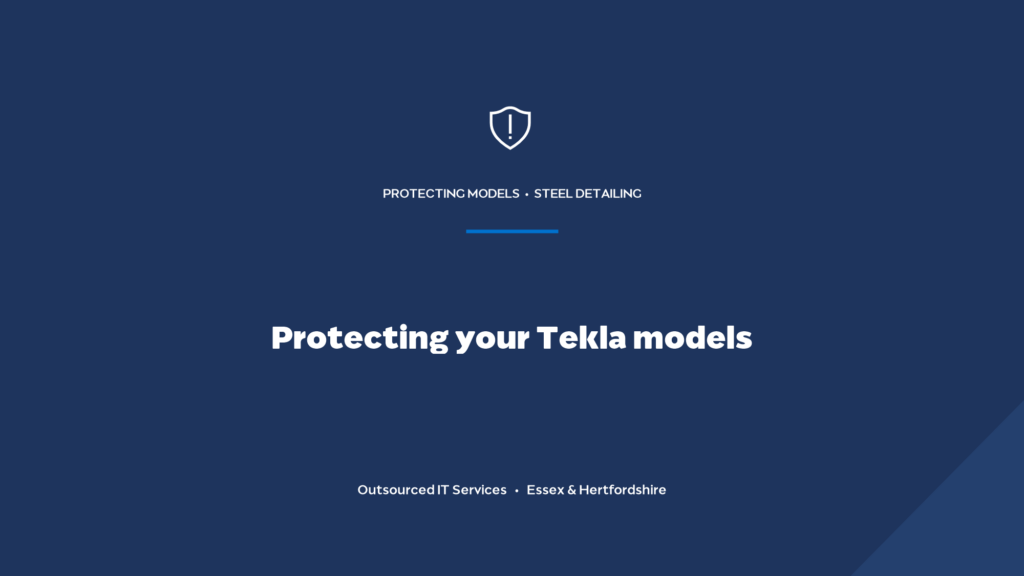 How do you protect irreplaceable Tekla models from loss?