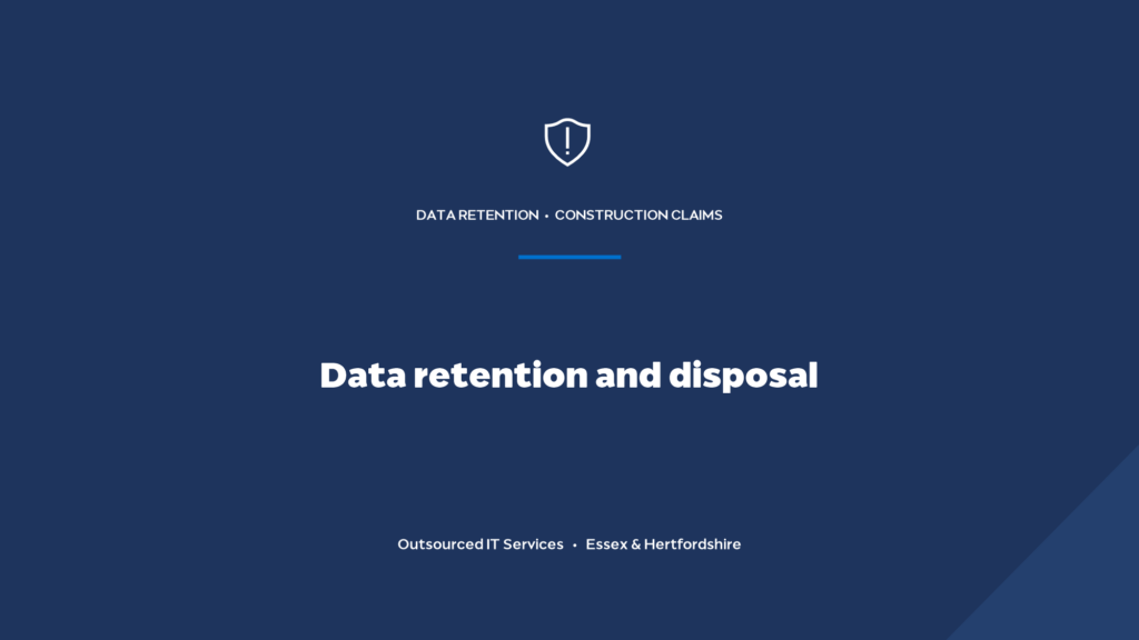 How should a consultancy handle data retention and secure disposal?