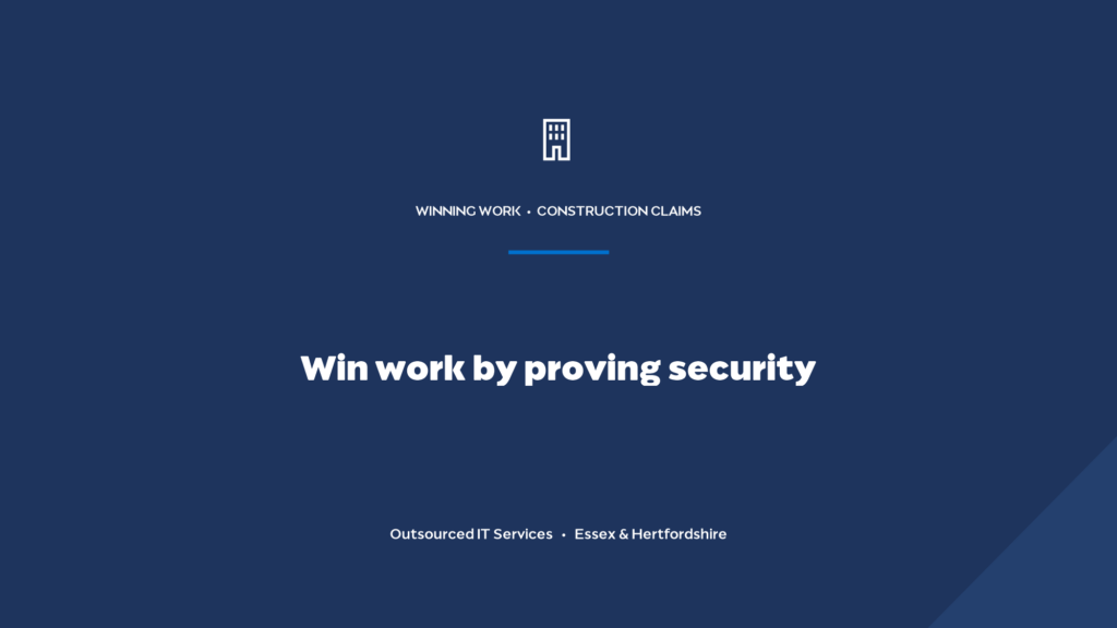 How do you win work by proving your data security?
