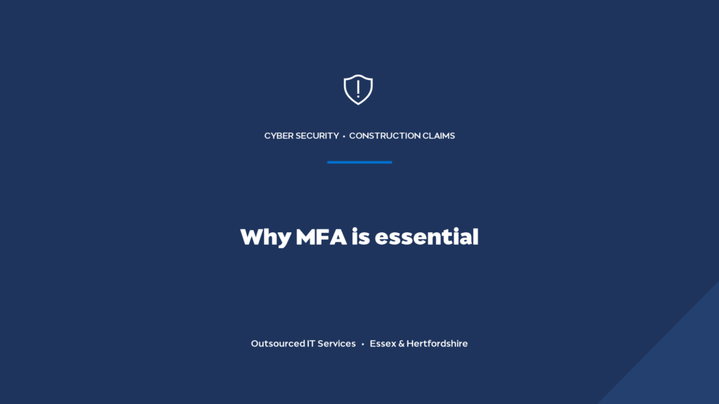 Why is multi-factor authentication essential for a professional services firm?