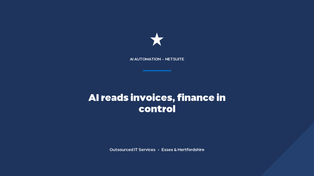 How does AI read invoices and POs inside NetSuite, with finance in control?
